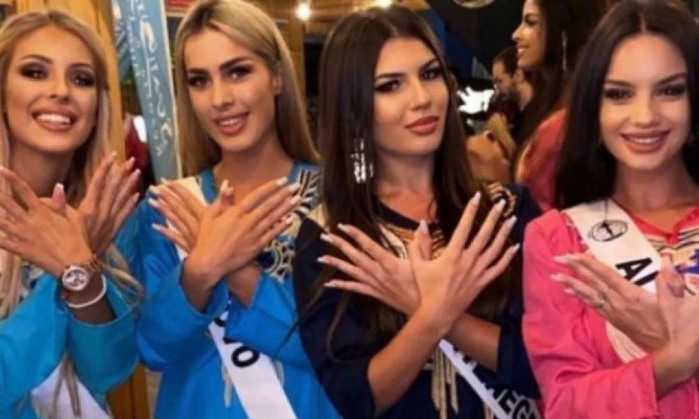 Προκαλεί η Μις Σερβία με το σύμβολο της Μεγάλης Αλβανίας